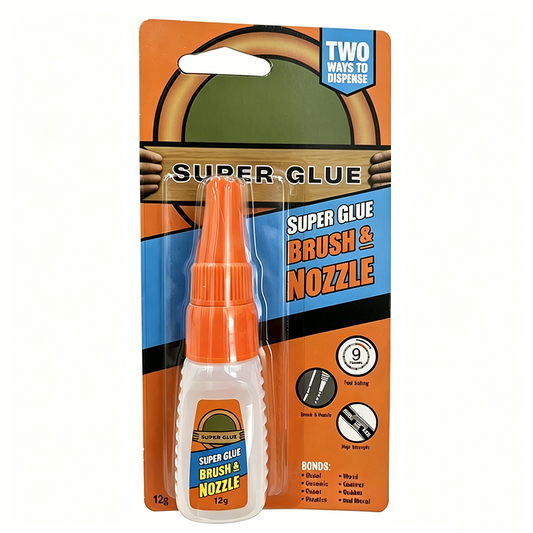 🔥Limited-time offer-Multi-Purpose Super Glue with Brush & Nozzle Applicator