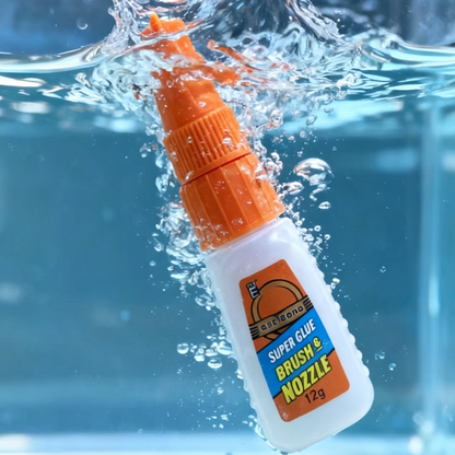 🔥Limited-time offer-Multi-Purpose Super Glue with Brush & Nozzle Applicator