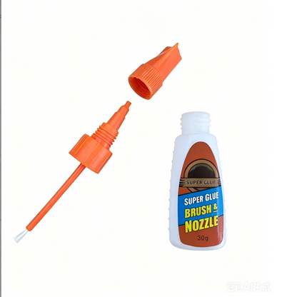 🔥Limited-time offer-Multi-Purpose Super Glue with Brush & Nozzle Applicator