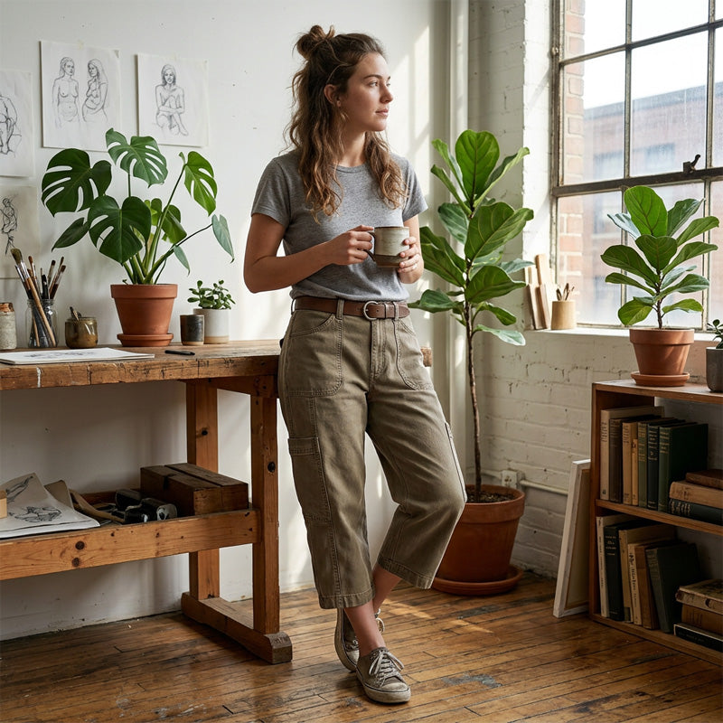 🔥New styles now on sale-Relaxed Casual Cargo Capris