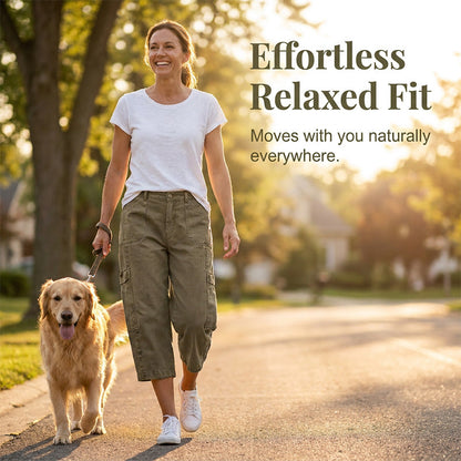 🔥New styles now on sale-Relaxed Casual Cargo Capris