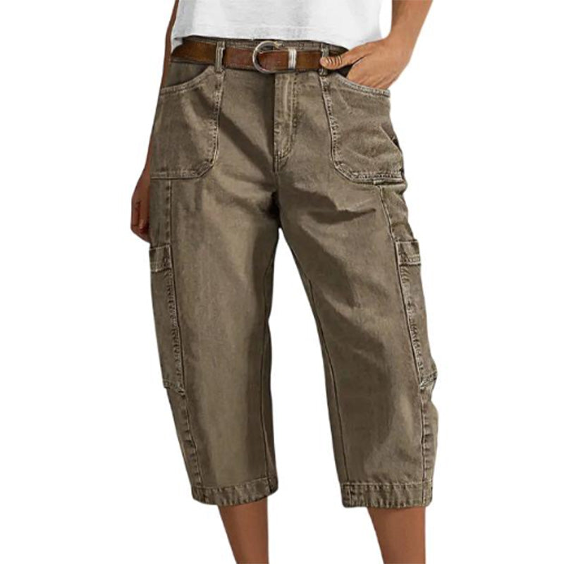 🔥New styles now on sale-Relaxed Casual Cargo Capris