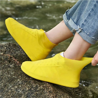 🌧️ Rainy-Day Essential | Reusable Waterproof Non-Slip Shoe Covers