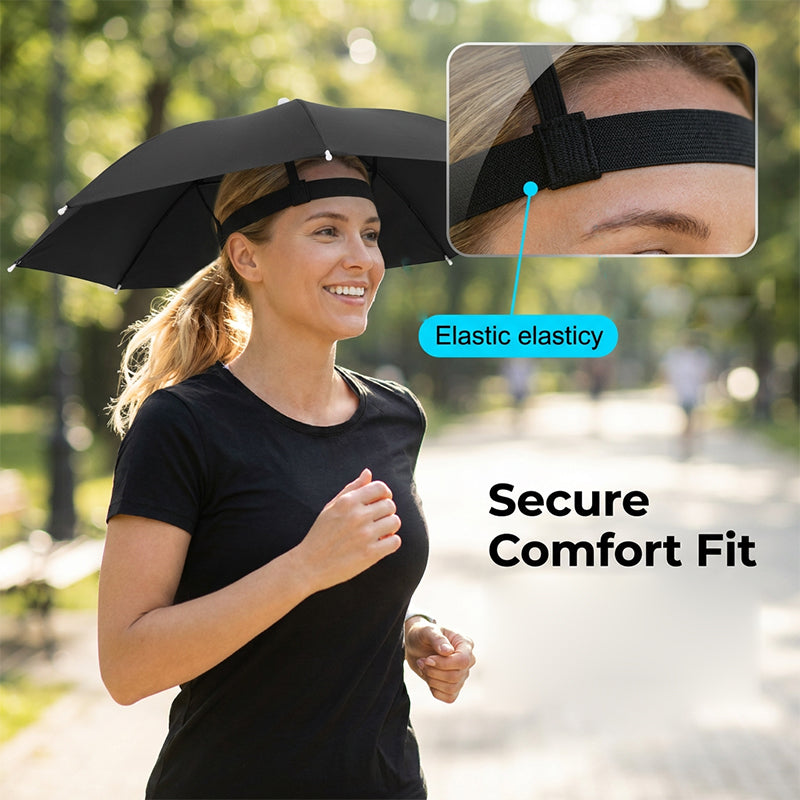 ⌛Today's Special-Lightweight Folding Sun Rain Headwear Umbrella Hat