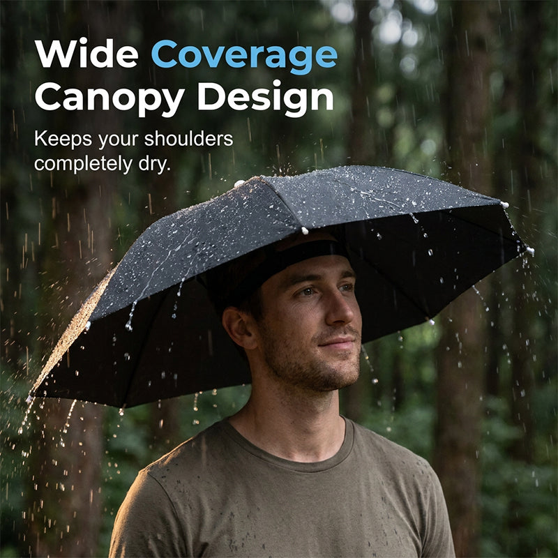 ⌛Today's Special-Lightweight Folding Sun Rain Headwear Umbrella Hat