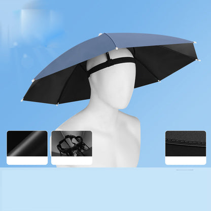 ⌛Today's Special-Lightweight Folding Sun Rain Headwear Umbrella Hat