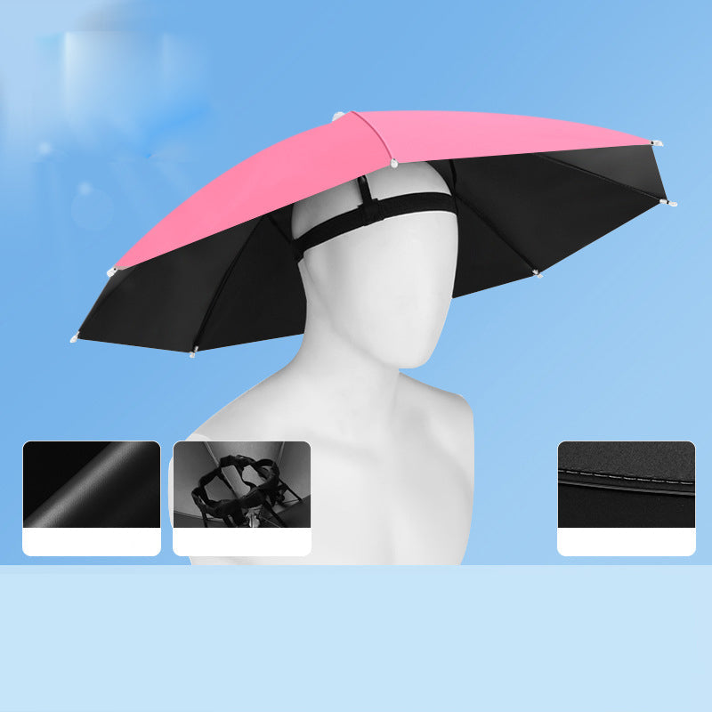 ⌛Today's Special-Lightweight Folding Sun Rain Headwear Umbrella Hat