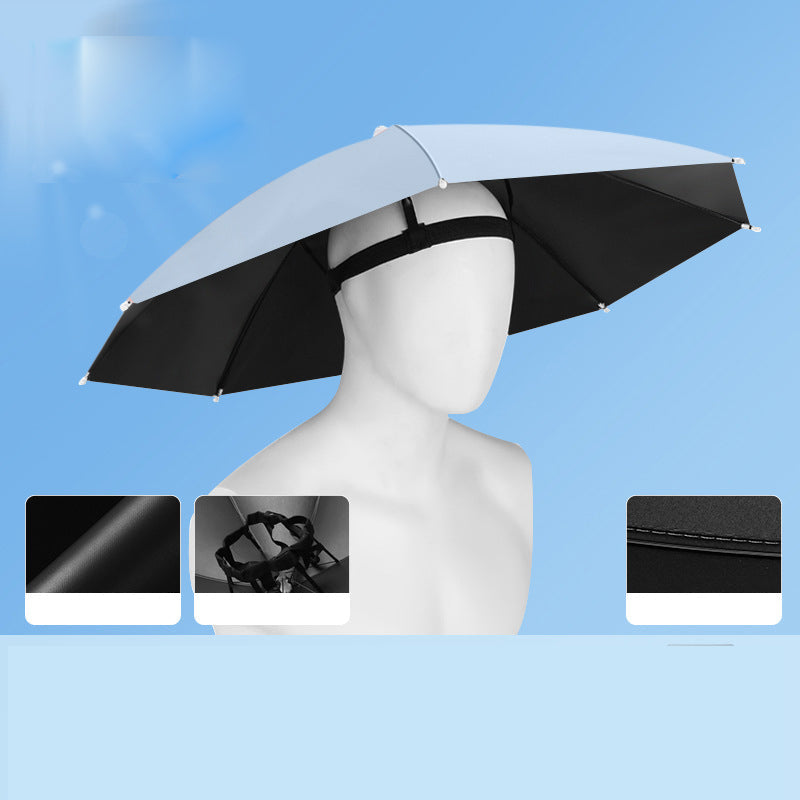 ⌛Today's Special-Lightweight Folding Sun Rain Headwear Umbrella Hat