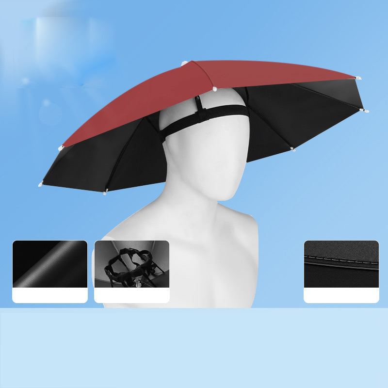⌛Today's Special-Lightweight Folding Sun Rain Headwear Umbrella Hat