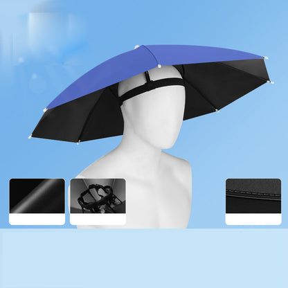 ⌛Today's Special-Lightweight Folding Sun Rain Headwear Umbrella Hat