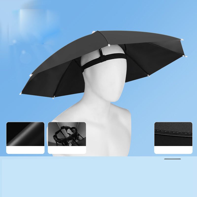 ⌛Today's Special-Lightweight Folding Sun Rain Headwear Umbrella Hat