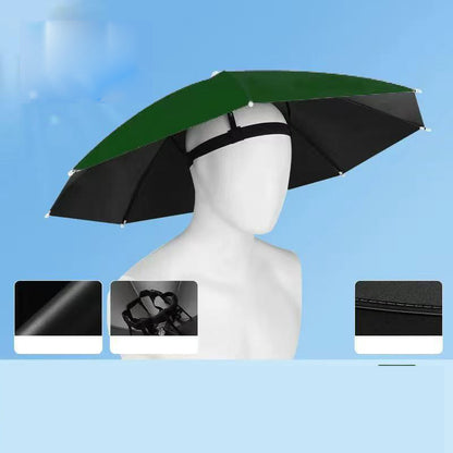 ⌛Today's Special-Lightweight Folding Sun Rain Headwear Umbrella Hat