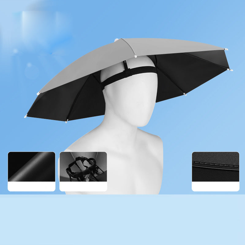⌛Today's Special-Lightweight Folding Sun Rain Headwear Umbrella Hat