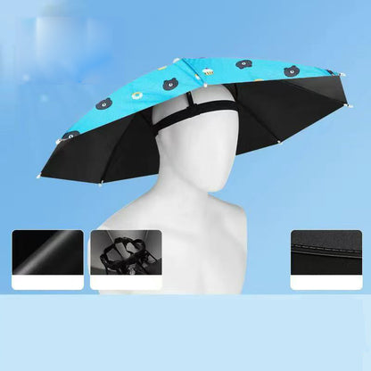 ⌛Today's Special-Lightweight Folding Sun Rain Headwear Umbrella Hat
