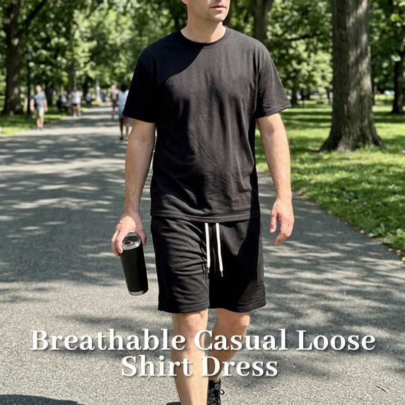 ✨New Arrivals & Special Offers-Men's Letter Tee & Drawstring Shorts Set