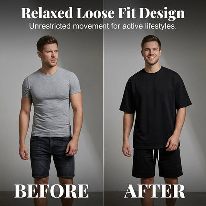 ✨New Arrivals & Special Offers-Men's Letter Tee & Drawstring Shorts Set