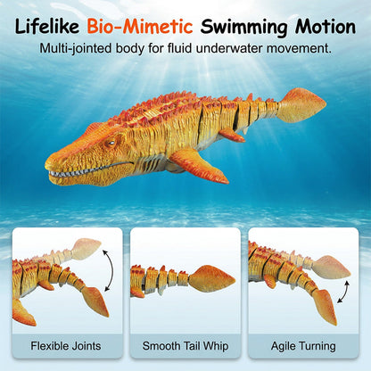 🔥Limited-time offer-2.4G RC Mosasaurus Swimming Toy with Spray