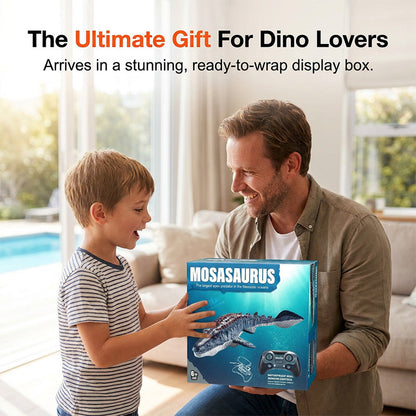 🔥Limited-time offer-2.4G RC Mosasaurus Swimming Toy with Spray