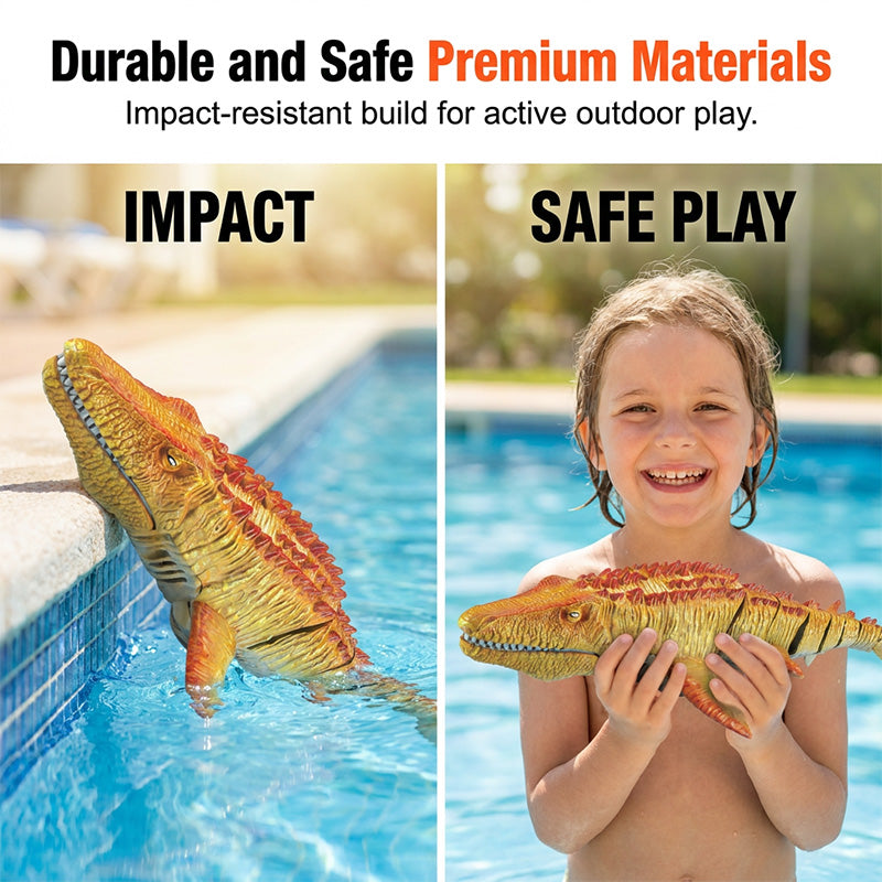🔥Limited-time offer-2.4G RC Mosasaurus Swimming Toy with Spray