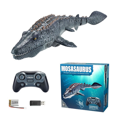 🔥Limited-time offer-2.4G RC Mosasaurus Swimming Toy with Spray
