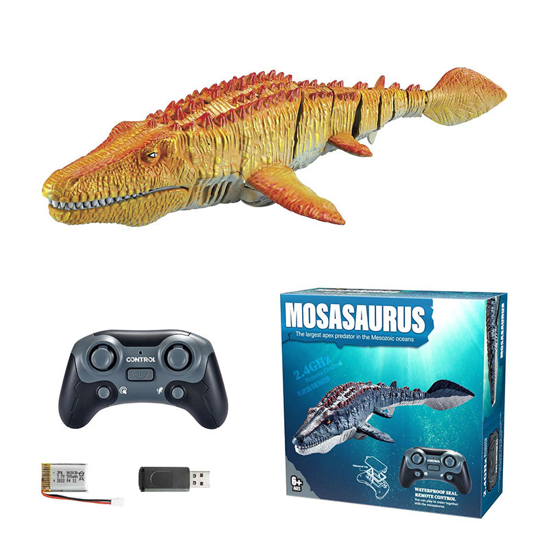 🔥Limited-time offer-2.4G RC Mosasaurus Swimming Toy with Spray