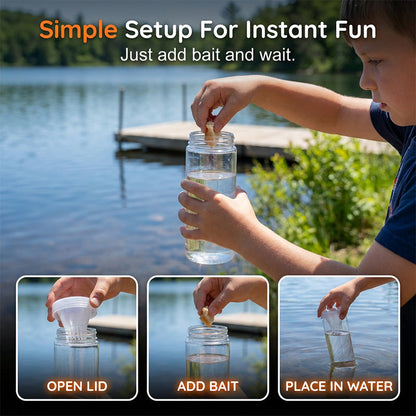 Children Outdoor Adventure Fish Catching Bottle Toy