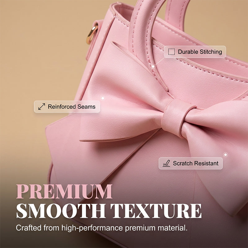 Elegant Bow Crossbody Bucket Bag