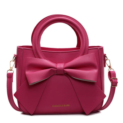 Elegant Bow Crossbody Bucket Bag