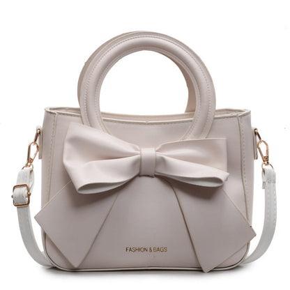 Elegant Bow Crossbody Bucket Bag