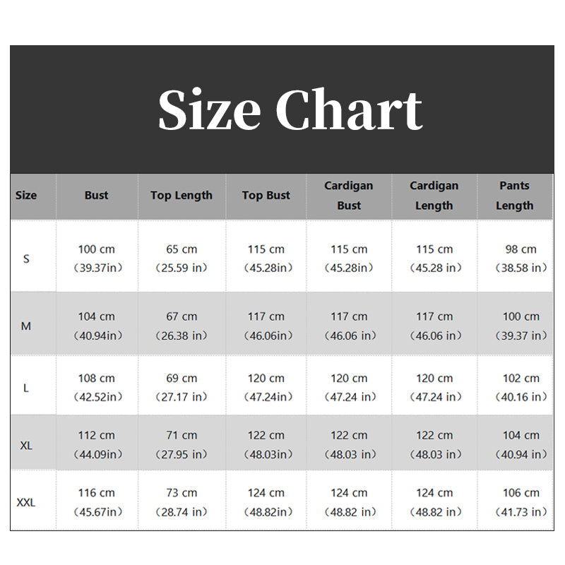 ⌛Limited-time offer-Women’s 3 Piece Outfit Contrast Color Cardigan Vest Pants Set