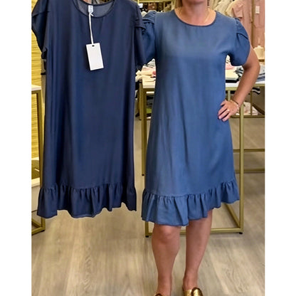 👗✨Elegant Washed Denim Dress – Effortless Everyday Elegance💙