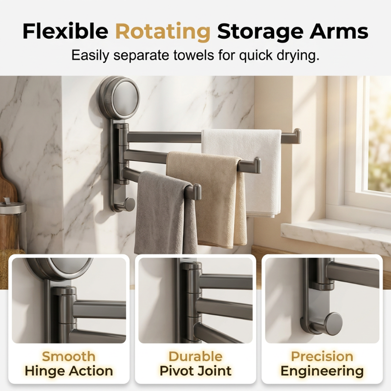 🔥Limited-time offer-Heavy Duty Suction Towel Rack
