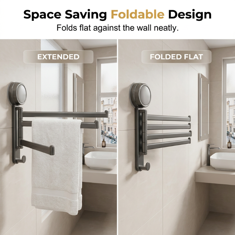 🔥Limited-time offer-Heavy Duty Suction Towel Rack