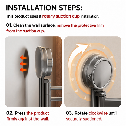 🔥Limited-time offer-Heavy Duty Suction Towel Rack