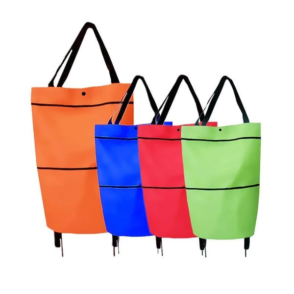 🔥Limited Offer $26.8!!⚡50K+ SOLD!🛍️2-in-1 Convertible shopping tote – hides wheels, holds 20kg, expands with zipper!