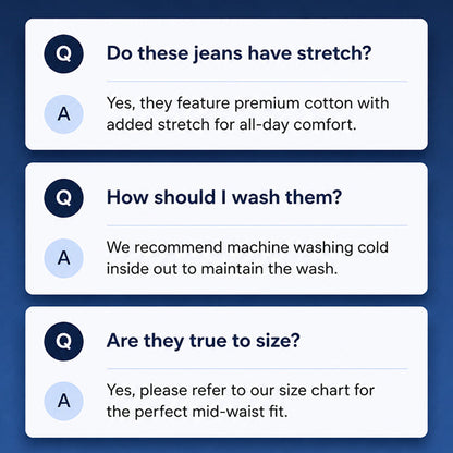 👖Women's High-Waisted Wide-Leg Jeans– Flattering Vintage Fit Denim ✨