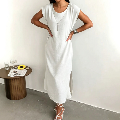 Women's Summer Sleeveless Side Slit Dress