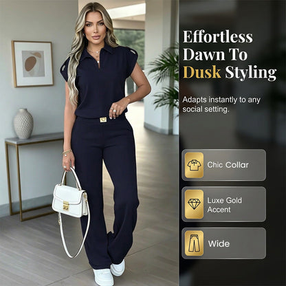 💙✨Women's Casual Top & Pants 2-Piece Set