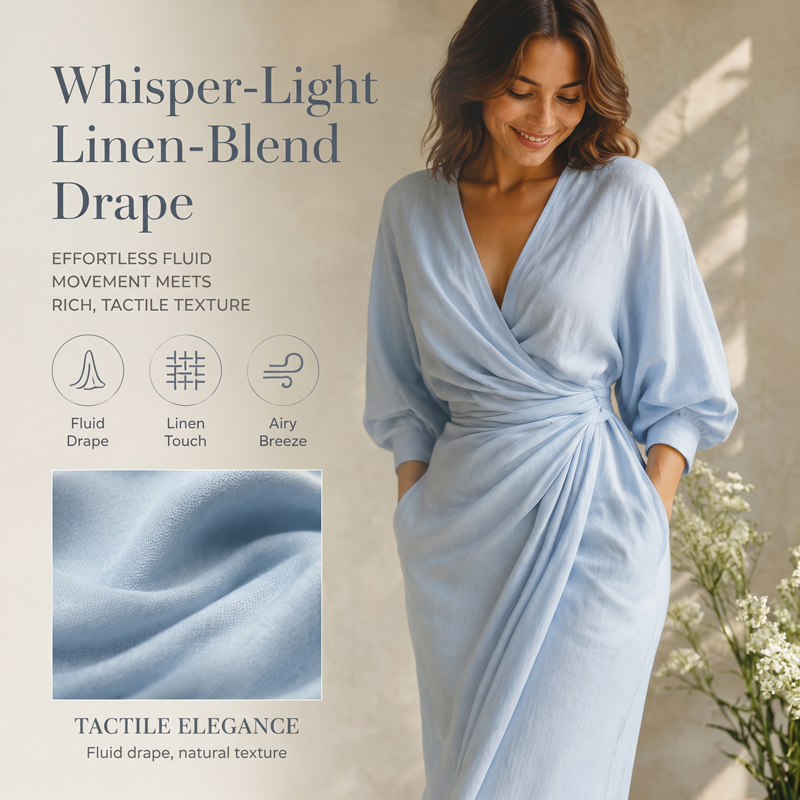 Women's Elegant V-Neck Wrap Maxi Dress