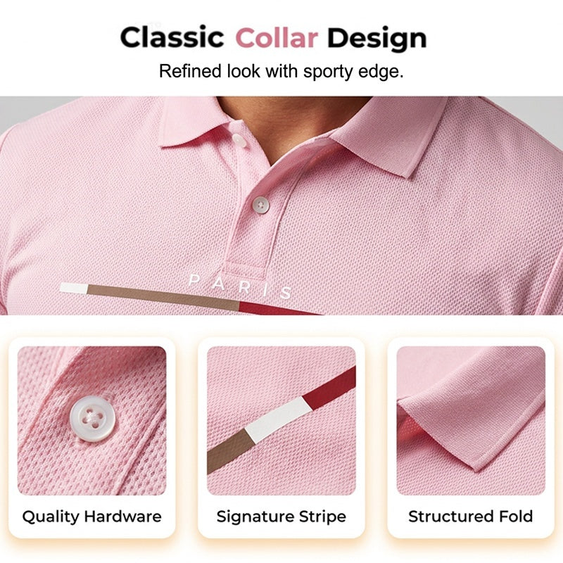 👕 2-piece polo shirt & shorts set for men – breathable, comfortable, versatile – perfect for sports, everyday wear, and relaxing outings ☀️
