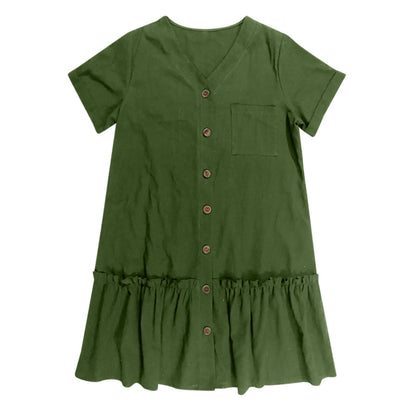 ⌛Limited-Time Offer-Casual Cotton Linen Dress