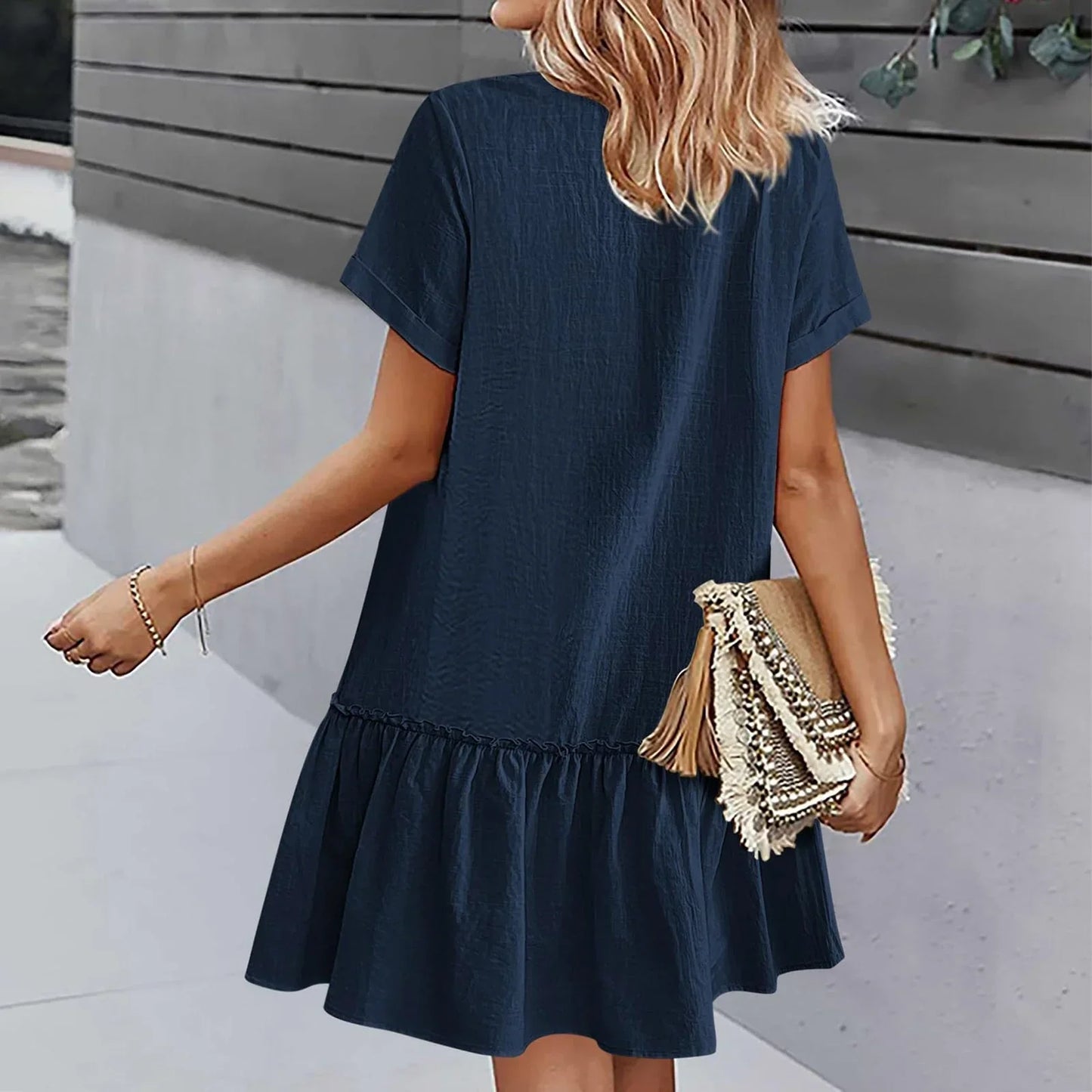 ⌛Limited-Time Offer-Casual Cotton Linen Dress