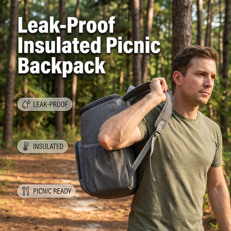 Leakproof Insulated Thermal Picnic Backpack