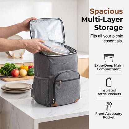 Leakproof Insulated Thermal Picnic Backpack