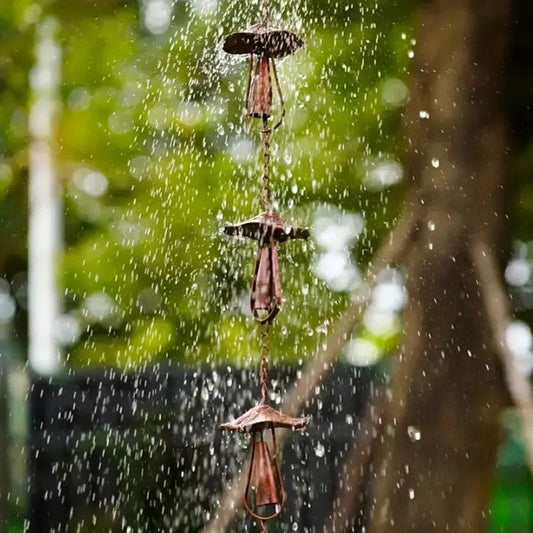 Decorative Mushroom Rain Chain for Gutter