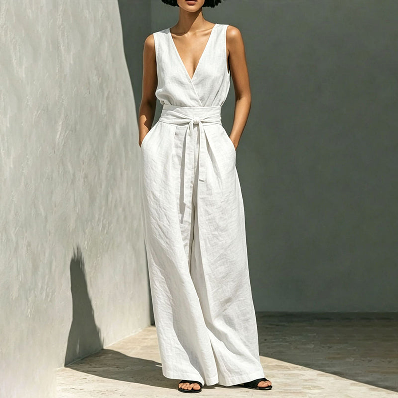 🔥New Products Now Available-Summer Fashion Sleeveless Top & Wide-Leg Pants Set