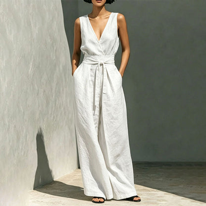 🔥New Products Now Available-Summer Fashion Sleeveless Top & Wide-Leg Pants Set