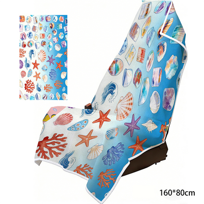 ⏳Limited-time 50% off⏰2-in-1 Microfiber Beach Towel & Car Seat Cover❄️💺
