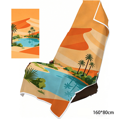 ⏳Limited-time 50% off⏰2-in-1 Microfiber Beach Towel & Car Seat Cover❄️💺