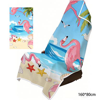 ⏳Limited-time 50% off⏰2-in-1 Microfiber Beach Towel & Car Seat Cover❄️💺